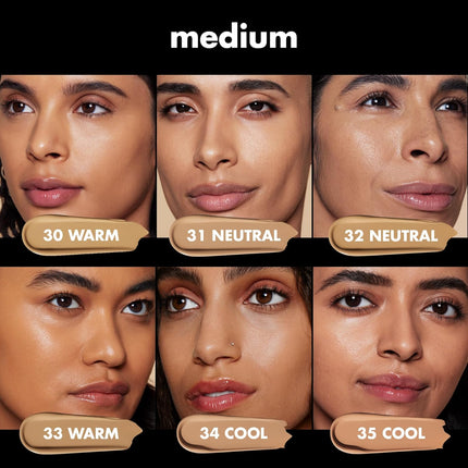 Soft Glam Foundation 31 Medium Neutral Satin Finish Vegan Foundation