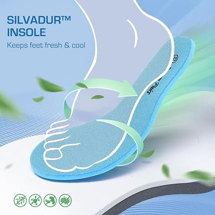 Girls Slip-On Sparkle Sneakers Lightweight Jelly Sole Walking Shoes for Kids