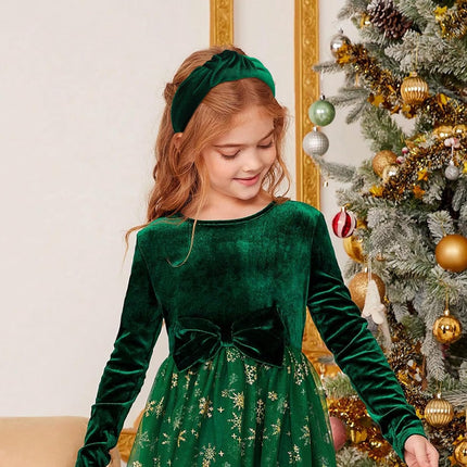 Christmas Knotted Velvet Headband – Red & Green Holiday Hair Accessory for Women