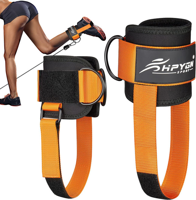 Cable Machine Ankle Straps – Padded for Glutes, Hip Abductors & Leg Training
