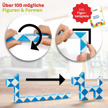 Magic Snake Cube – Fidget & Travel Toy for Kids Ages 4-8