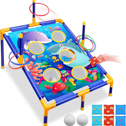 Animal Toss Game Set for Toddlers, Outdoor Yard Games & Family Activities