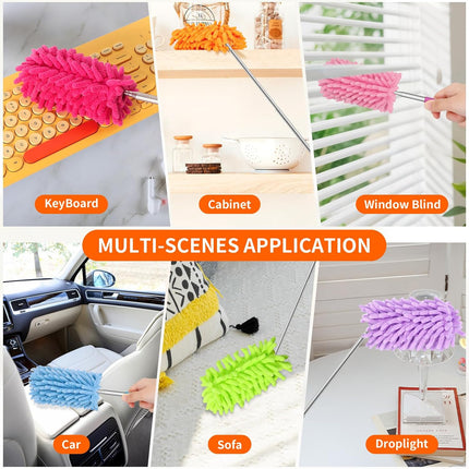 Mini Duster 360° Bendable with Extension Pole for Car Office Furniture