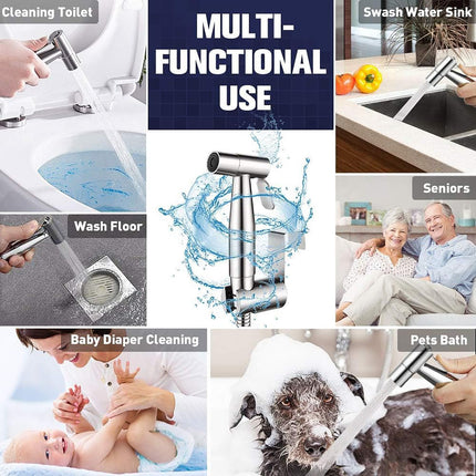 Handheld Bidet Sprayer for Toilet Stainless Steel Bathroom Sprayer Set