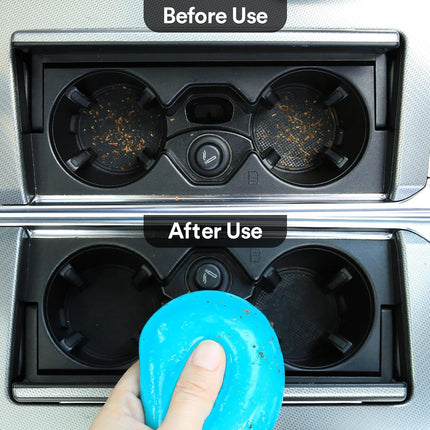 Car Cleaning Gel 2 Pack, Auto Detail Putty Slime, Interior Dust Cleaner Blue