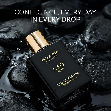 BellaVita Luxury CEO Man Eau de Parfum for Men 100ml Fresh Woody Amber Cologne