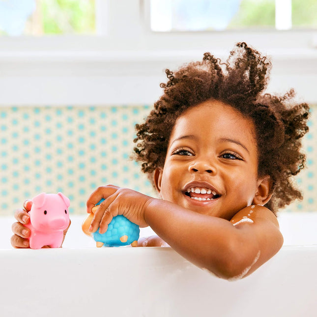 8 Pack Farm Animal Bath Squirters – Baby & Toddler Bath Toys for 9 Months & Up