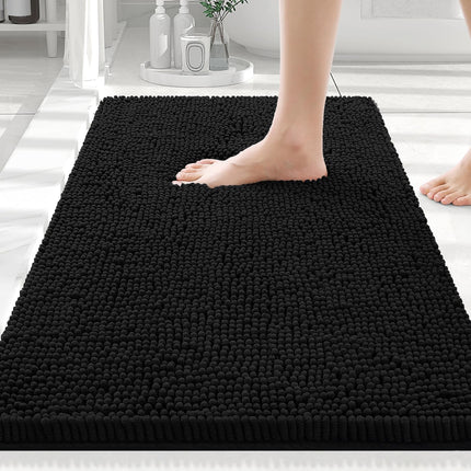 Luxury Chenille Bathroom Rug 30x20 – Soft, Absorbent, Non-Slip Bath Mat