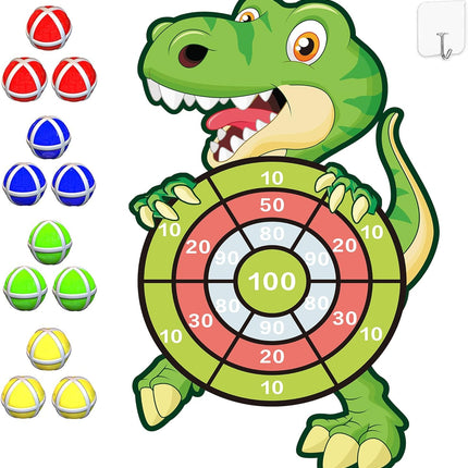Dinosaur Toys & 30” Dart Board – Kids Games, Party Supplies Ages 3–12