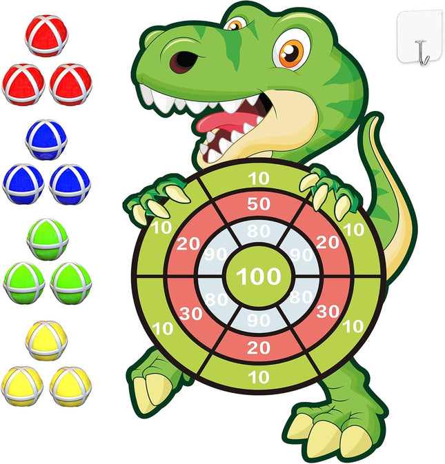 Dinosaur Toys & 30” Dart Board – Kids Games, Party Supplies Ages 3–12