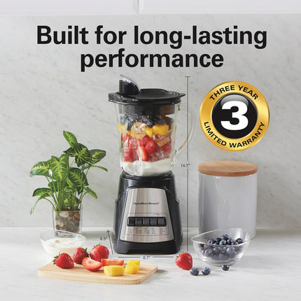 Power Elite Wave Action Blender 700W 40oz Glass Jar Smoothie Maker
