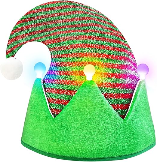 Felt Elf Hat with Jingle Bells – Holiday Party & Santa Costume Accessory