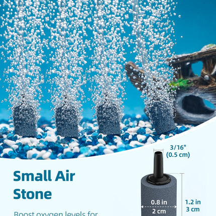 50 Feet Aquarium Airline Tubing Kit with Air Stones Valves Connectors and Accessories