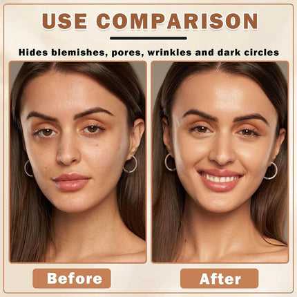 Air Brush Foundation Mature Skin 02 Beige, Lightweight Moisturizing Makeup, Buildable Coverage