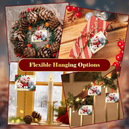 2025 Personalized Picture Frame Christmas Ornaments – Custom Family Photo Gift