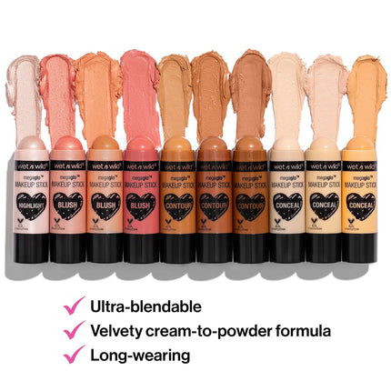 MegaGlo Makeup Stick Where's Walnut Buildable Color Vegan Formula