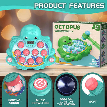 Vitality Strike Game – Musical Whack-A-Mole Toy with Digital Score for Kids