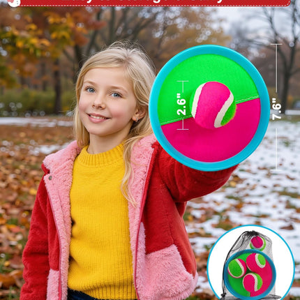 Kids Toss & Catch Game Set, Outdoor Toy for Ages 3–12, Birthday & Holiday Gift