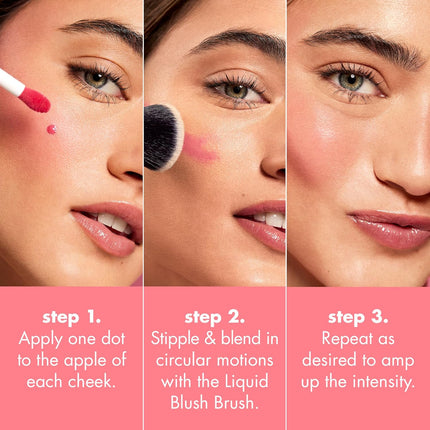 Camo Liquid Blush Cheeky Lychee Long Lasting Dewy Finish Vegan Makeup