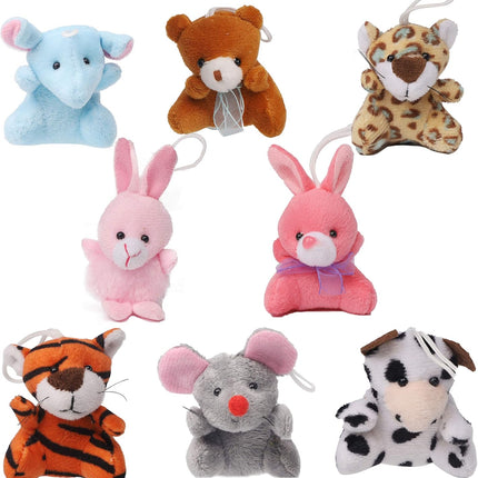 26-Pack Mini Animal Plush Toys – Cute Stuffed Keychains for Kids & Party Favors