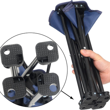 Portable Folding Camping Stool, Lightweight Outdoor Chair for Fishing, Hiking & Beach