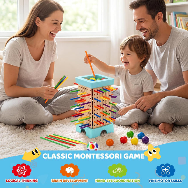 Montessori Math Board Game Fine Motor Skill Toy for Kids Ages 3-8