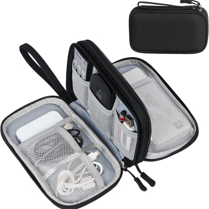 Travel Cable Organizer Pouch – Waterproof Electronic Accessories Carry Case