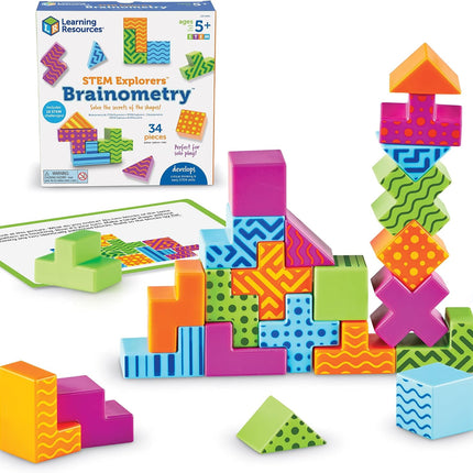 STEM Explorers Brainometry 3D Puzzle Game for Kids Travel & Learning