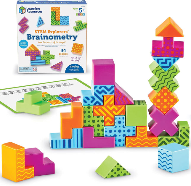 STEM Explorers Brainometry 3D Puzzle Game for Kids Travel & Learning