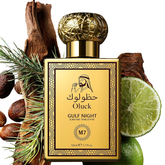 Gulf Night M7 Perfume 50ml Unisex Lemon Vanilla Cedarwood Middle Eastern Cologne