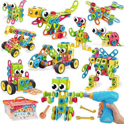 199PCS STEM Building Blocks Toy, Educational Construction Set for Kids 3–8+