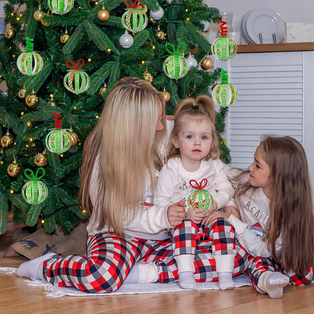 Christmas Ball Craft Kits 48 Sets Sunday School Paper DIY Holiday Crafts