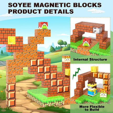 108 Magnetic Cubes – Building & STEM Toy for Kids, School & Home Fun
