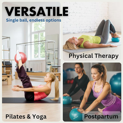 9-Inch Small Exercise Ball – Stability, Yoga, Core, Barre & Physical Therapy