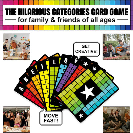Spit Out First Categories Card Game Family Party Game Ages 14+ 2-7 Players