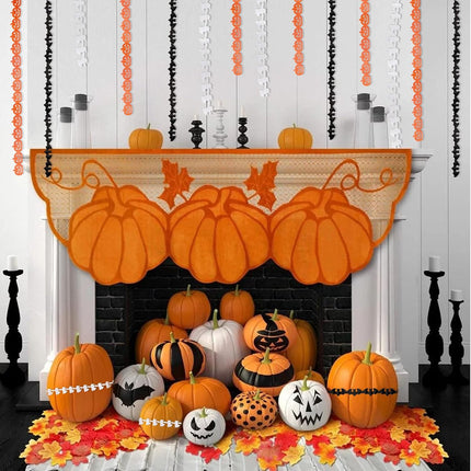 3-Roll Halloween Ribbon Set, 15 Yards, Pumpkin Bat Ghost Craft & Gift Wrapping