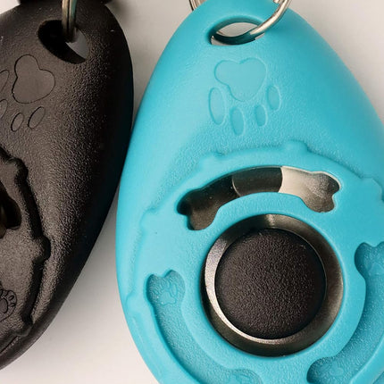 Pet Training Clicker with Wrist Strap – Black & Blue Dog Training Clickers