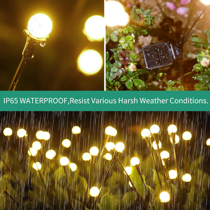 Solar Outdoor Lights 4-Pack – 32 LEDs, Waterproof Garden & Patio Decor