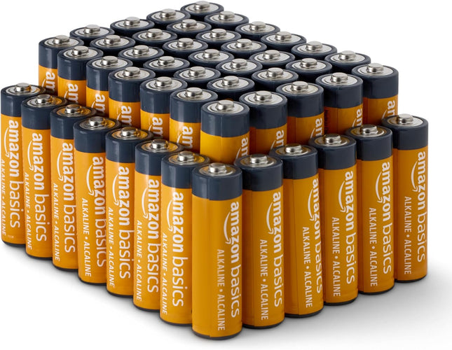 48-Pack AA Alkaline Batteries – 1.5V, Long-Lasting, No Leakage
