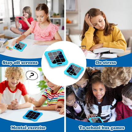 Electronic Tic Tac Toe Game 6 in 1 Handheld Travel Toy for Kids Ages 4+