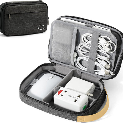Electronic Organizer Travel Case – Cable, Charger & SD Card Storage Bag