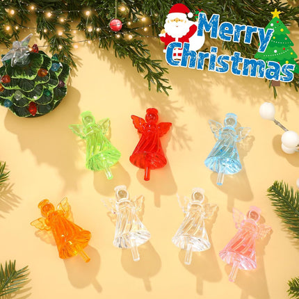 8-Pack Multicolor Angel Ceramic Tree Lights – Replacement Xmas Topper