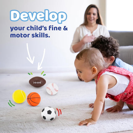 5-Piece Foam Ball Set for Kids, Active Play Toy for Indoor & Outdoor Fun