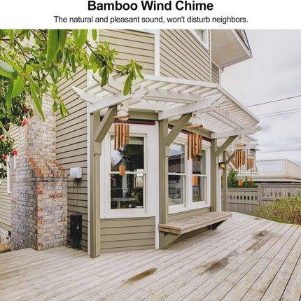 Wind Chimes for Outside – Bamboo, Natural Sounds, Sympathy Gift for Mom & Garden