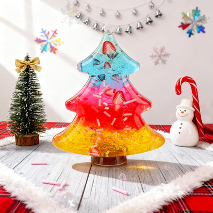 Christmas Tree 6-Pack Mini Crystal Slime Set | DIY Spells Gift for Kids & Teens
