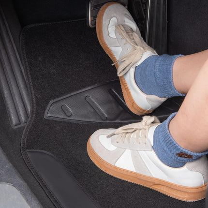 Waterproof Universal Fit Car Floor Mats, Faux Leather, Anti-Slip, Set of 4