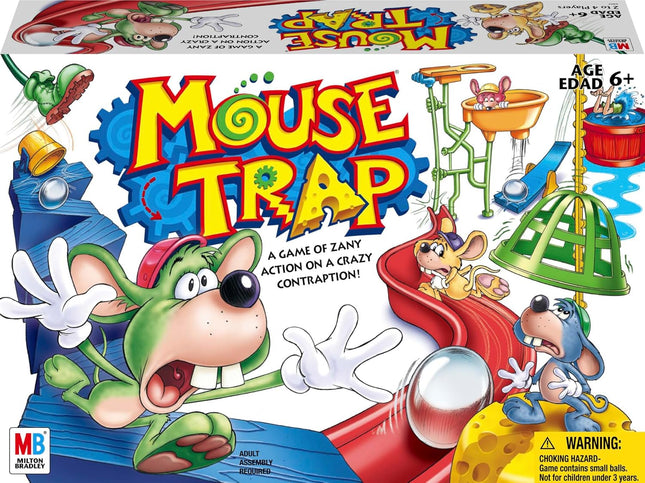 Mouse Trap Kids Board Game, Family Fun for 2–4 Players, Ages 6+