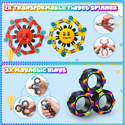 15 Pack Fidget Toys Bulk Sensory Toys for Kids Adults Travel & Classroom