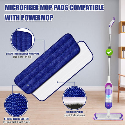 Spray Mop for Floors – Wet & Dry with 3 Reusable Pads for Hardwood & Tile