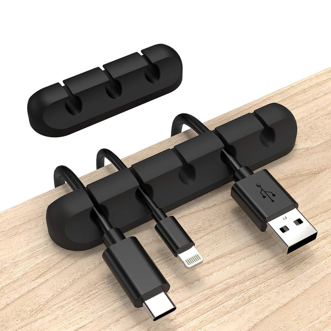 2-Pack Cord Organizer – Cable Clips for USB, Power Wires, Home & Office